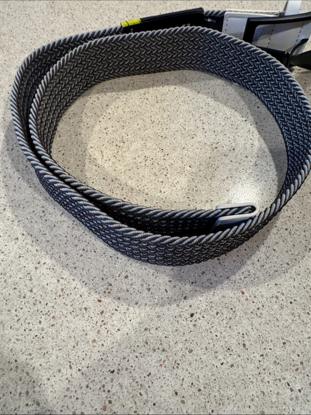 PGA Tour Men’s Stretch Woven Belt in Black and Gray